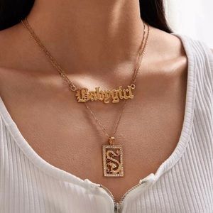 Babygirl And Dragon Necklace (2 pcs)